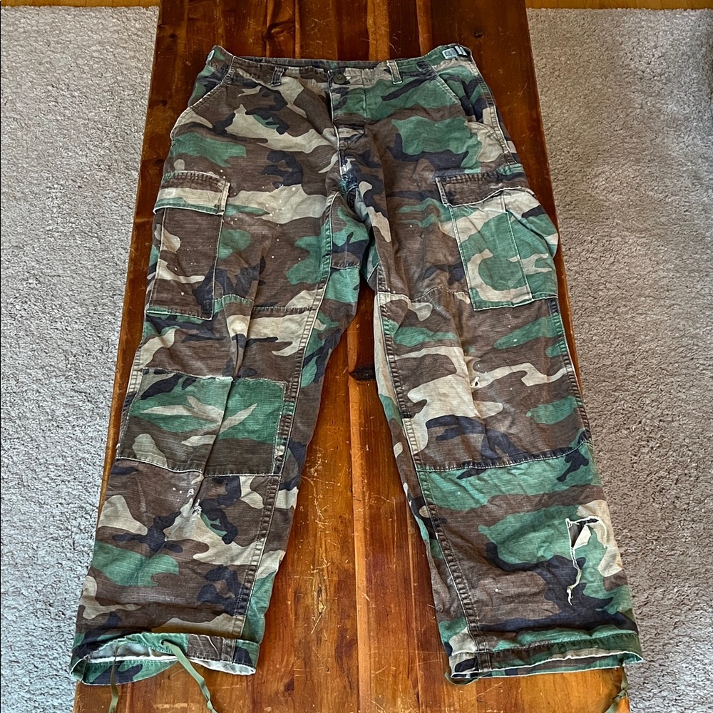 Vintage USMC woodland camo pants